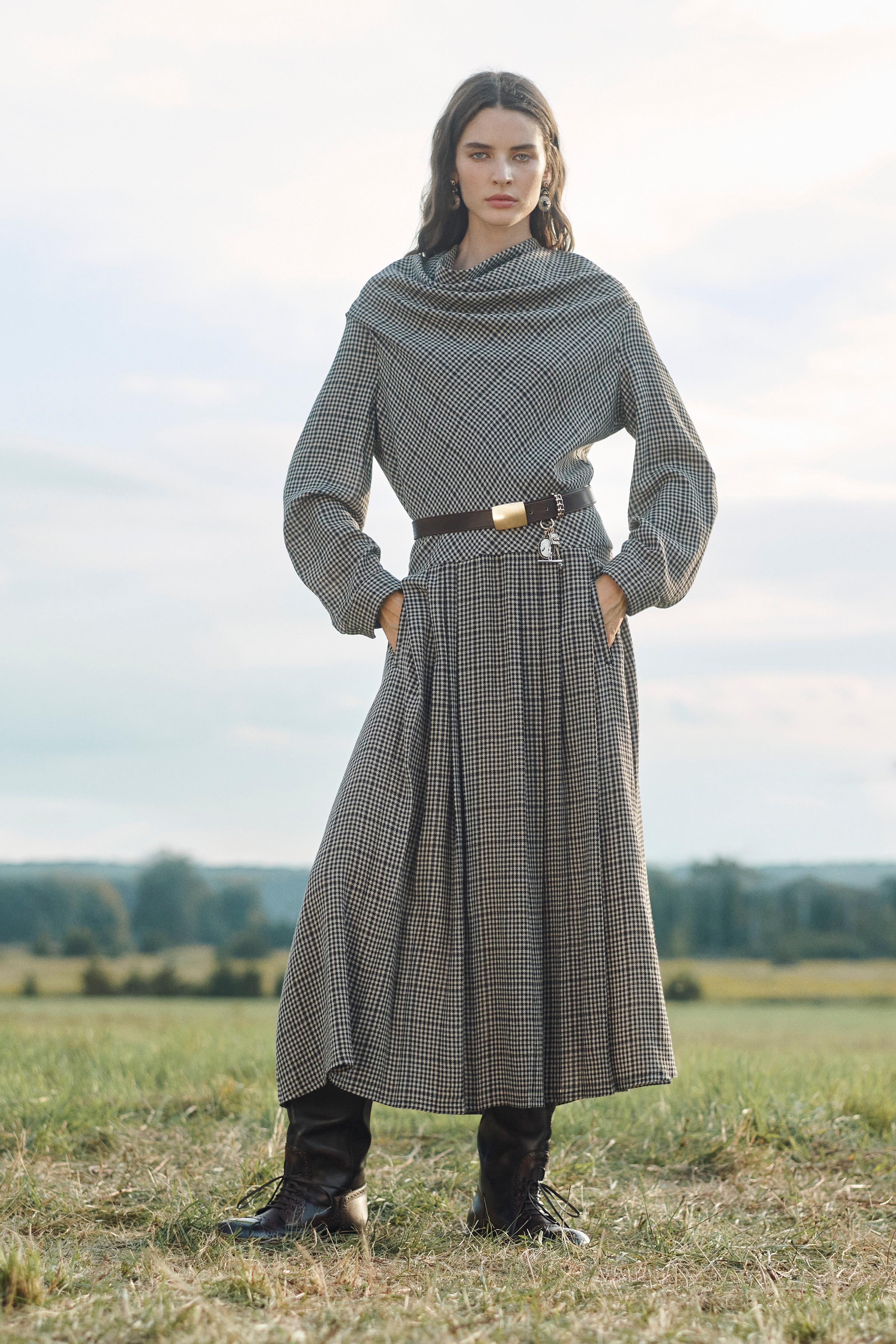 PLAID PLEATED DRESS LIMITED EDITION